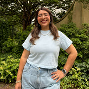 Cropped Tee - Sky