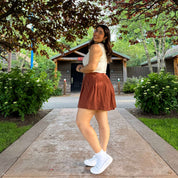 Perfect Match Tennis Skirt - Acorn