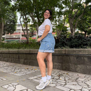 Daisies Denim Shorts - Light Wash
