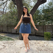 Heritage Denim Mini Skirt - Medium Wash *Clearance Sale*