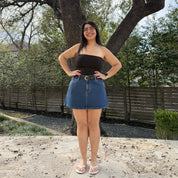 Heritage Denim Mini Skirt - Medium Wash *Clearance Sale*