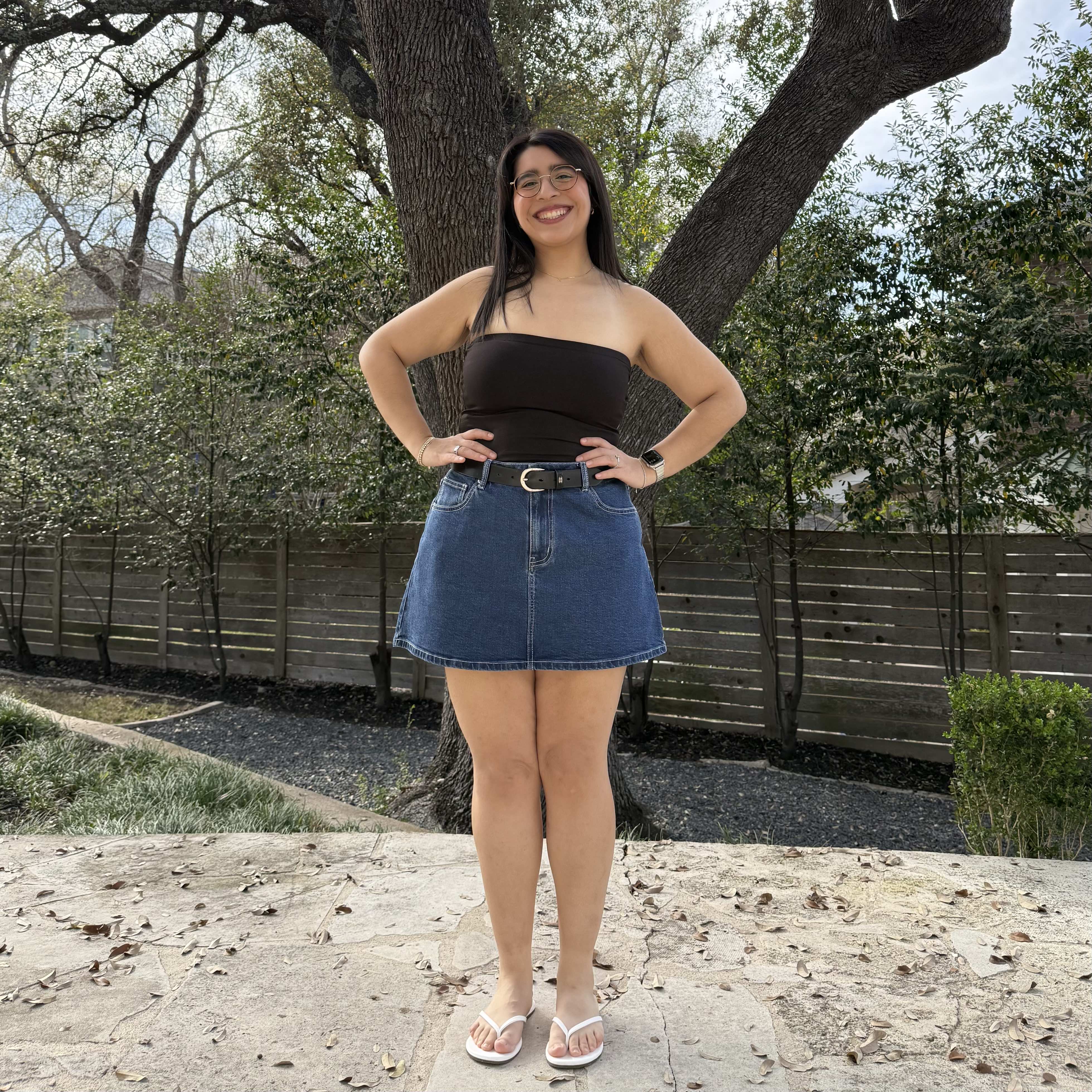 Heritage Denim Mini Skirt - Medium Wash *Clearance Sale*