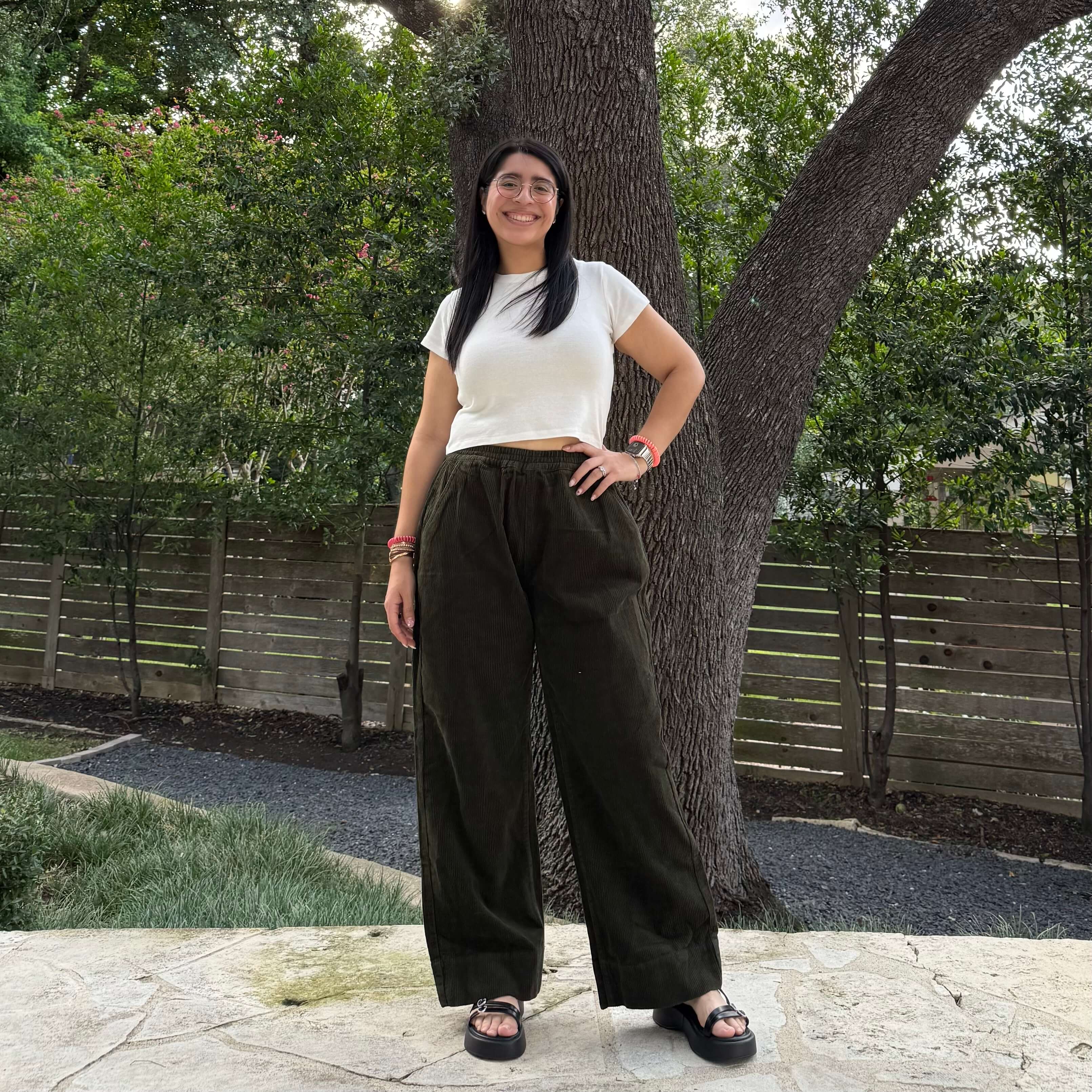 28 Inch Corduroy Pants - Olive *Clearance Sale*