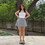 Christina Mini Skirt - Black and White