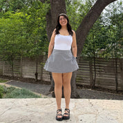 Christina Mini Skirt - Black and White