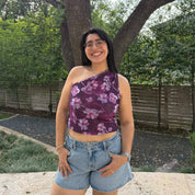 Island One Shoulder Top - Orchid