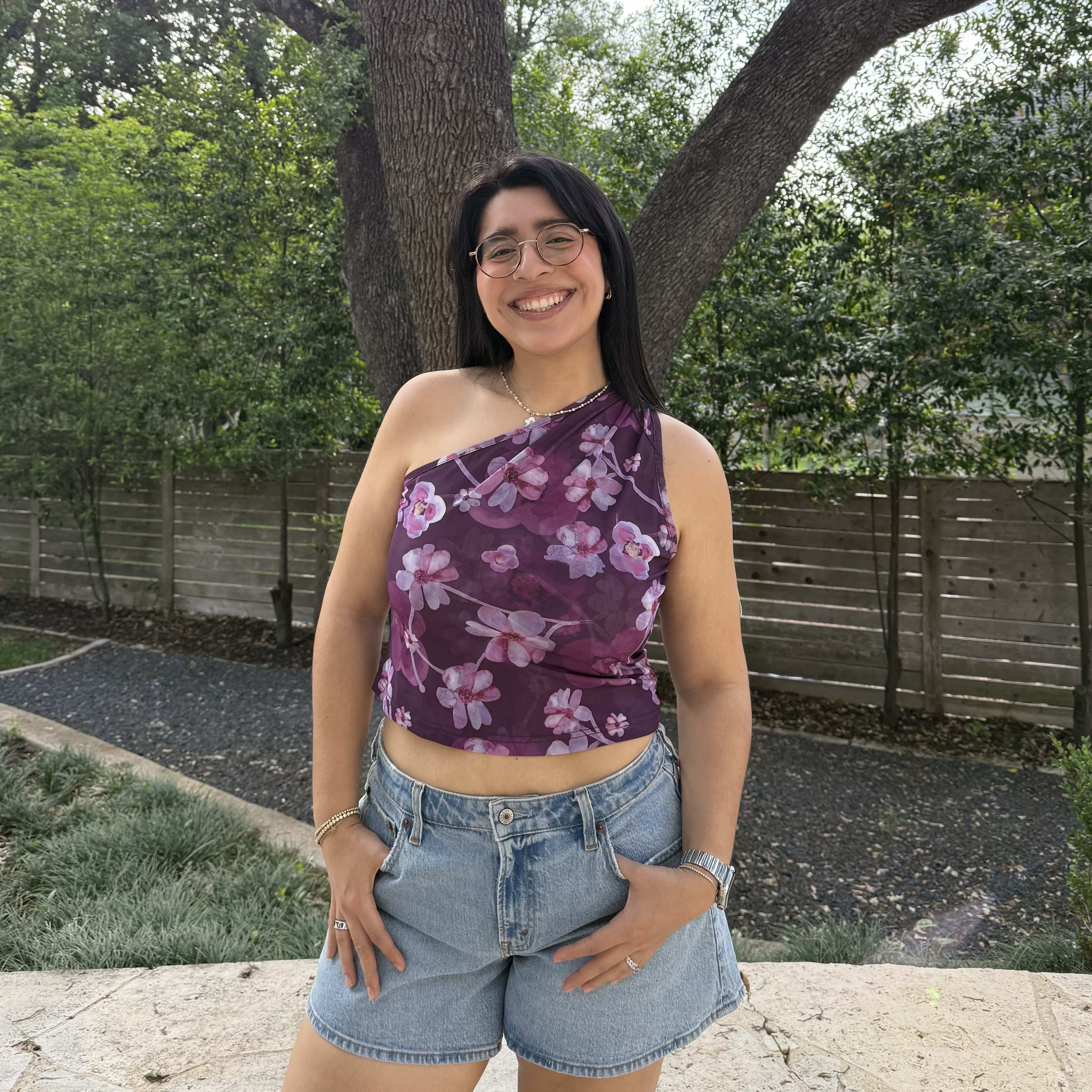 Island One Shoulder Top - Orchid